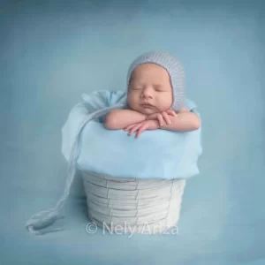 Fotografía de bebé recién nacido - Fotos de bebes en cesta
