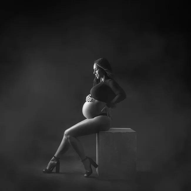 Fotografía de embarazada en Conil de la Frontera.