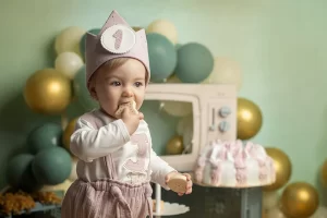 Sesion de Foto Bebe 1 Año - Fotografia de Cumpleaños - Fotos smach cake